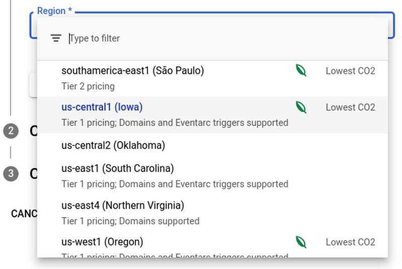 google-cloud-region-selector